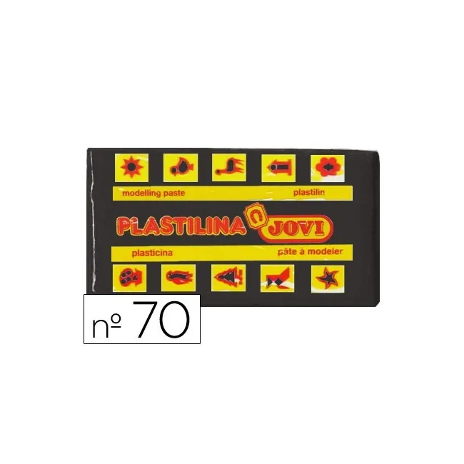 PLASTILINA JOVI 70 NEGRO -UNIDAD -TAMAÑO PEQUEÑO