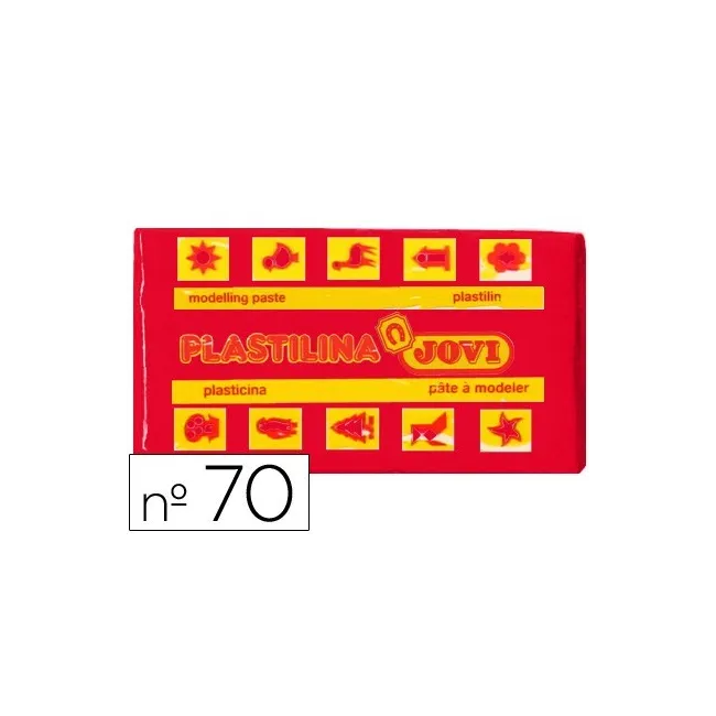PLASTILINA JOVI 70 ROJO -UNIDAD -TAMAÑO PEQUEÑO