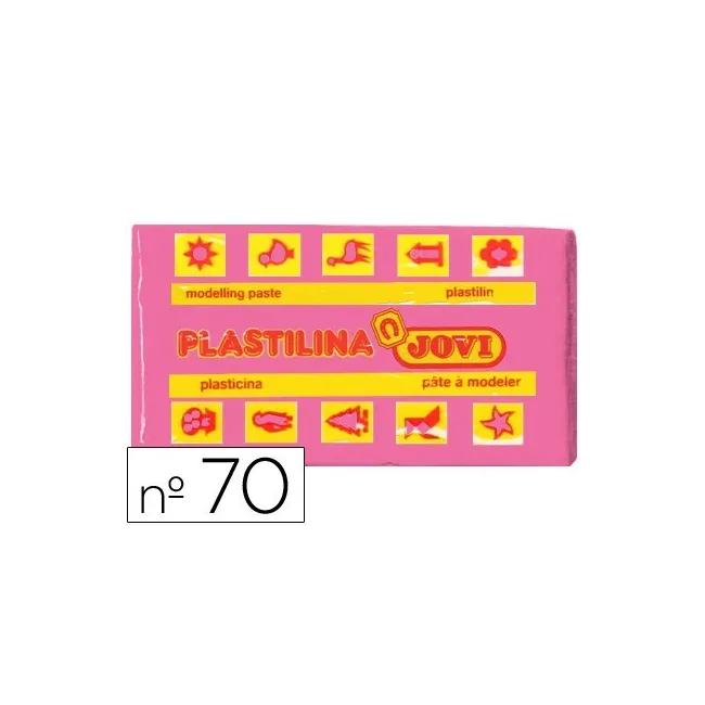 PLASTILINA JOVI 70 ROSA -UNIDAD -TAMAÑO PEQUEÑO