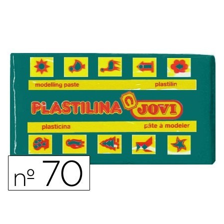 PLASTILINA JOVI 70 VERDE OSCURO -UNIDAD -TAMAÑO PEQUEÑO