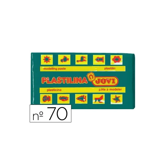 PLASTILINA JOVI 70 VERDE OSCURO -UNIDAD -TAMAÑO PEQUEÑO