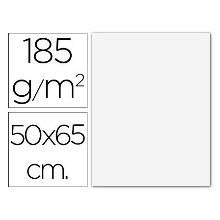 CARTULINA GUARRO EXTRA BLANCA 50X65 CM 180 GR -UNIDAD