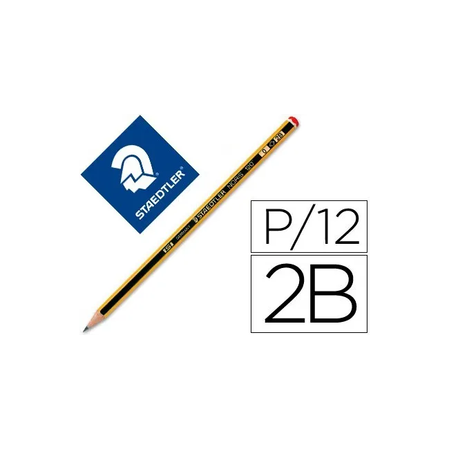 LAPICES DE GRAFITO STAEDTLER NORIS N.0 2B UNIDAD