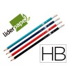 LAPIZ DE GRAFITO CON GOMA LIDERPAPEL TRIANGULAR