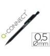 PORTAMINAS Q-CONNECT 0.5 MM CON 3 MINAS CUERPO NEGRO CON CLIP NEGRO