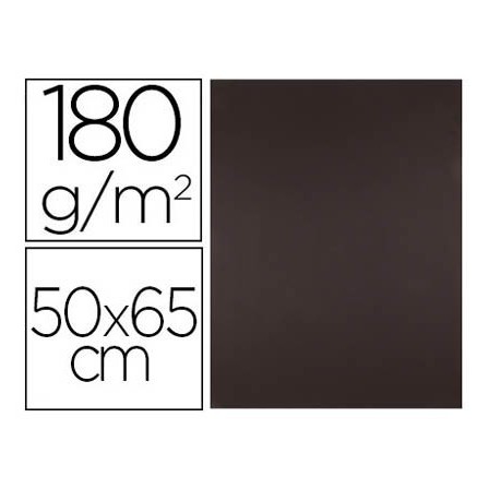 CARTULINA LIDERPAPEL 50X65 CM 180 GR MARRON UNIDAD