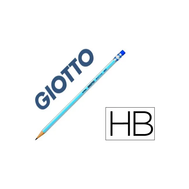 LAPICES DE GRAFITO GIOTTO MATITA HB CON GOMA UNIDAD