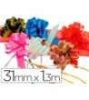 CINTA PARA HACER LAZOS ORO 130 CM X 31 MM -UNIDAD