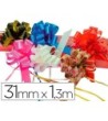 CINTA PARA HACER LAZOS ROJO 130 CM X 31 MM -UNIDAD