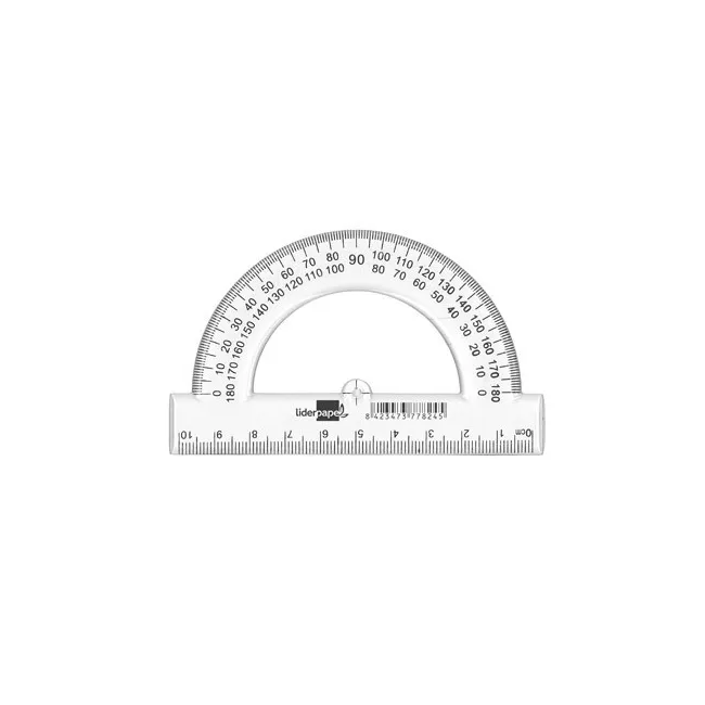 SEMICIRCULO LIDERPAPEL 10 CM PLASTICO