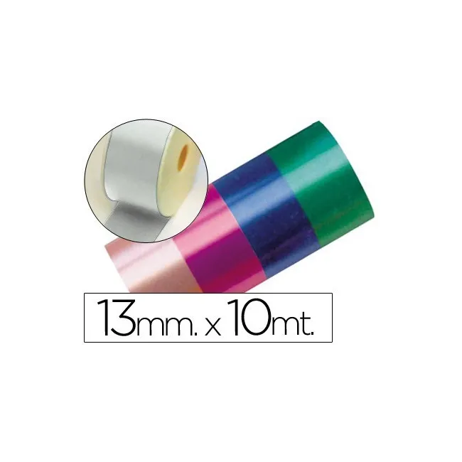 CINTA FANTASIA 10 MT X 13 MM PLATA