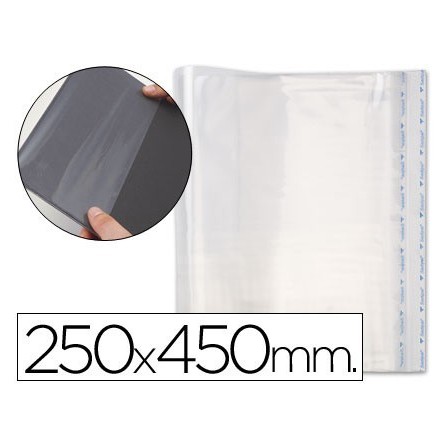 FORRALIBRO PP AJUSTABLE ADHESIVO 250X450MM -BLISTER