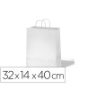 BOLSA DE PAPEL BASIKA CELULOSA BLANCO ASA RETORCIDA TAMAÑO "L" 320X...