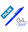 BOLIGRAFO MILAN P1 RETRACTIL 1 MM TOUCH AZUL