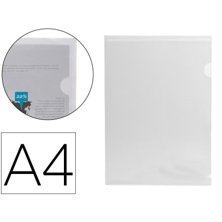 CARPETA LIDERPAPEL DOSSIER UÑERO 44004 POLIPROPILENO DIN A4 INCOLOR...