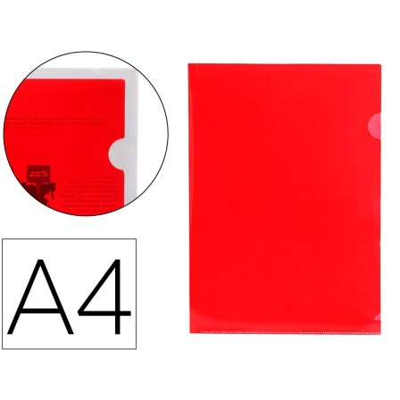 CARPETA LIDERPAPEL DOSSIER UÑERO 44000 POLIPROPILENO DIN A4 ROJA 20...