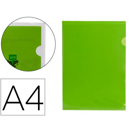 CARPETA LIDERPAPEL DOSSIER UÑERO 44003 POLIPROPILENO DIN A4 VERDE 2...