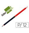 LAPIZ BICOLOR LIDERPAPEL ROJO-AZUL