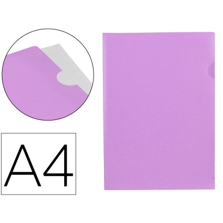 CARPETA LIDERPAPEL DOSSIER UÑERO POLIPROPILENO DIN A4 LAVANDA OPACO...