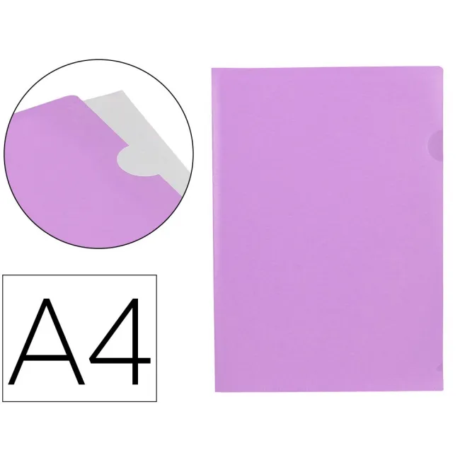 CARPETA LIDERPAPEL DOSSIER UÑERO POLIPROPILENO DIN A4 LAVANDA OPACO...