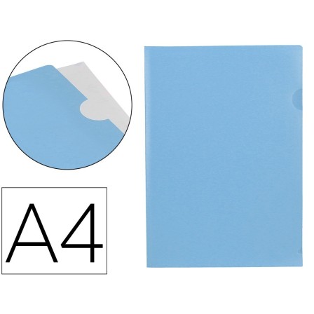 CARPETA LIDERPAPEL DOSSIER UÑERO POLIPROPILENO DIN A4 CELESTE OPACO...