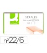 GRAPAS Q-CONNECT Nº 22/6 -COBREADAS -CAJA DE 1000