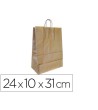 BOLSA KRAFT Q-CONNECT NATURAL ASA RETORCIDA 240X100X310 MM