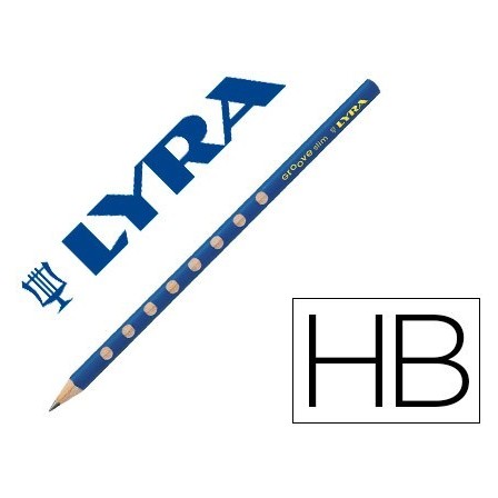 LAPICES DE GRAFITO LYRA GROOVE SLIM MINA HB