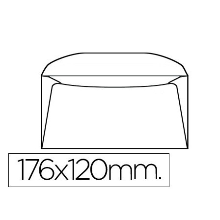SOBRE LIDERPAPEL B6 120 X 176 MM -BOLSA DE 10