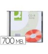 CD-R Q-CONNECT CAPACIDAD 700MBDURACION 80MIN VELOCIDAD 52X CAJA SLI...
