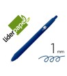 BOLIGRAFO LIDERPAPEL GUMMY TOUCH RETRACTIL 1,0 MM TINTA AZUL