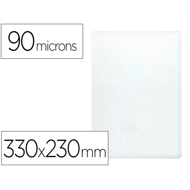 FUNDA PORTADOCUMENTO FOLIO 90 MICRAS PVC TRANSPARENTE Q-CONNECT