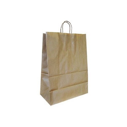 BOLSA KRAFT Q-CONNECT NATURAL ASA RETORCIDA 270X120X360 MM
