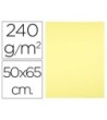 CARTULINA LIDERPAPEL 50X65 CM 240 G/M2 AMARILLO MEDIO