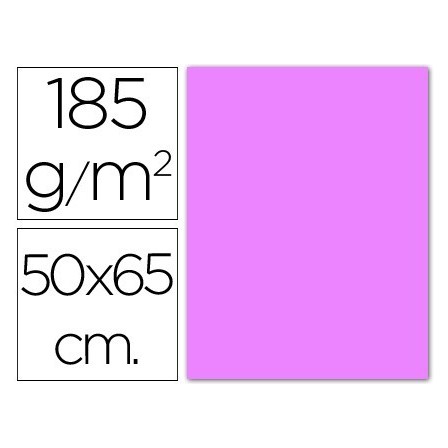 CARTULINA GUARRO LILA -50X65 CM -185 GR