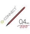 ROTULADOR Q-CONNECT PUNTA DE FIBRA FINE ROJO 0.4 MM
