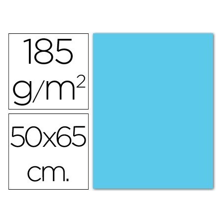 CARTULINA GUARRO AZUL CIELO -50X65 CM -185 GR