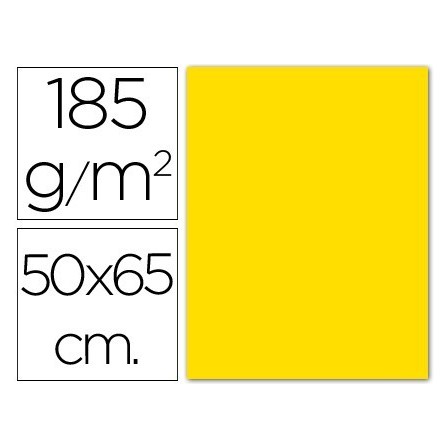 CARTULINA GUARRO GUALDA -50X65 CM -185 GR