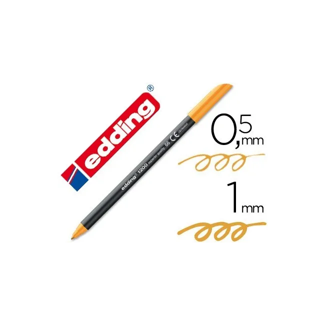 ROTULADOR EDDING PUNTA FIBRA 1200 NARANJA NEON N.66 PUNTA DE FIBRA ...