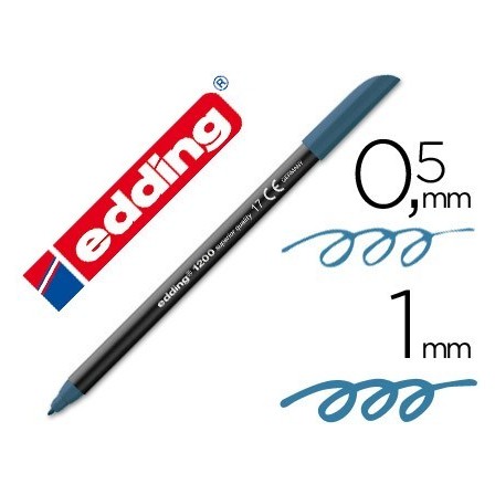 ROTULADOR EDDING PUNTA FIBRA 1200 AZUL ACERO N.17 -PUNTA REDONDA 0....