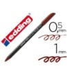 ROTULADOR EDDING PUNTA FIBRA 1200 MARRON OSCURO N. 18 -PUNTA REDOND...