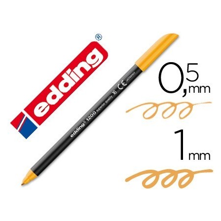 ROTULADOR EDDING PUNTA FIBRA 1200 NARANJA CLARO N.16 -PUNTA REDONDA...