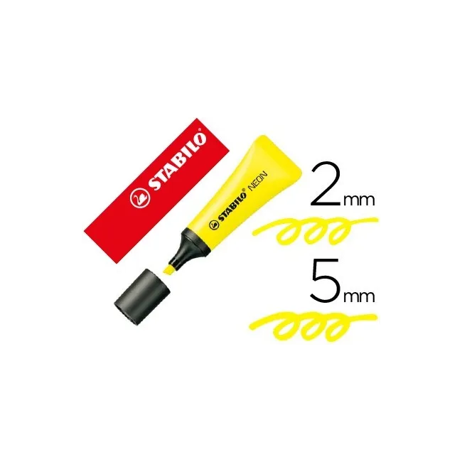 ROTULADOR STABILO FLUORESCENTE 72 AMARILLO NEON