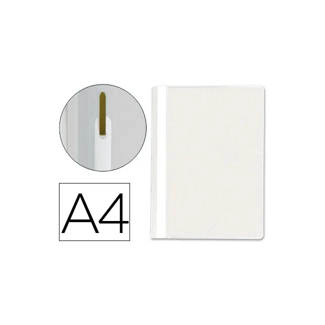 CARPETA DOSSIER FASTENER PLASTICO Q-CONNECT DIN A4 BLANCO