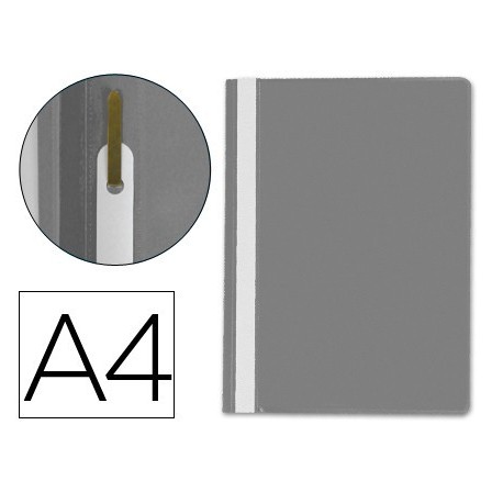 CARPETA DOSSIER FASTENER PLASTICO Q-CONNECT DIN A4 GRIS