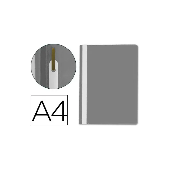 CARPETA DOSSIER FASTENER PLASTICO Q-CONNECT DIN A4 GRIS