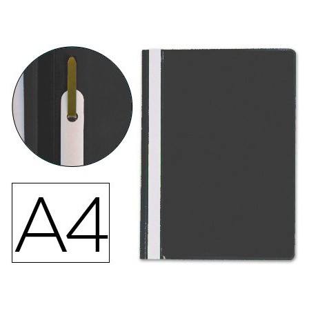 CARPETA DOSSIER FASTENER PLASTICO Q-CONNECT DIN A4 NEGRA