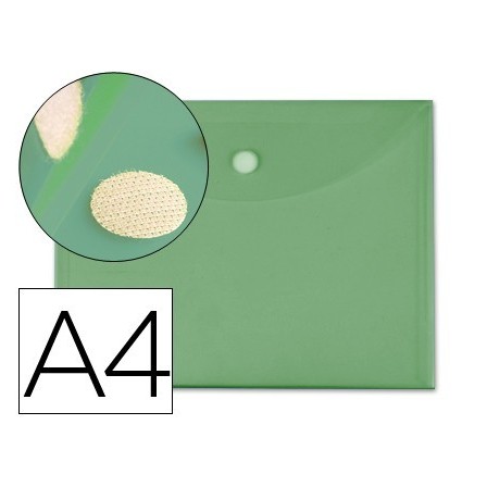 CARPETA LIDERPAPEL DOSSIER A4 CIERRE DE VELCRO VERDE
