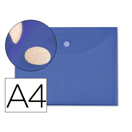 CARPETA LIDERPAPEL DOSSIER A4 CIERRE DE VELCRO AZUL