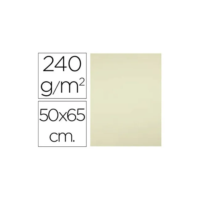 CARTULINA LIDERPAPEL 50X65 CM 240G/M2 AMARILLO